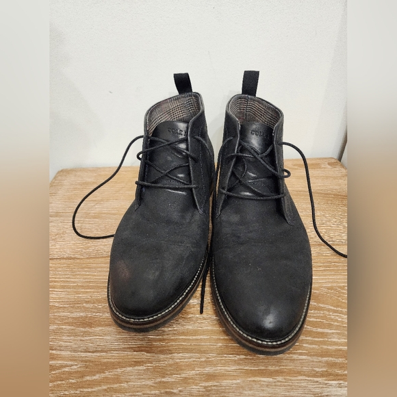 Men's Cole Haan Berkshire Lug Chukka Boots size 11 Waxy Black-Truffle pre-owned - Picture 9 of 12